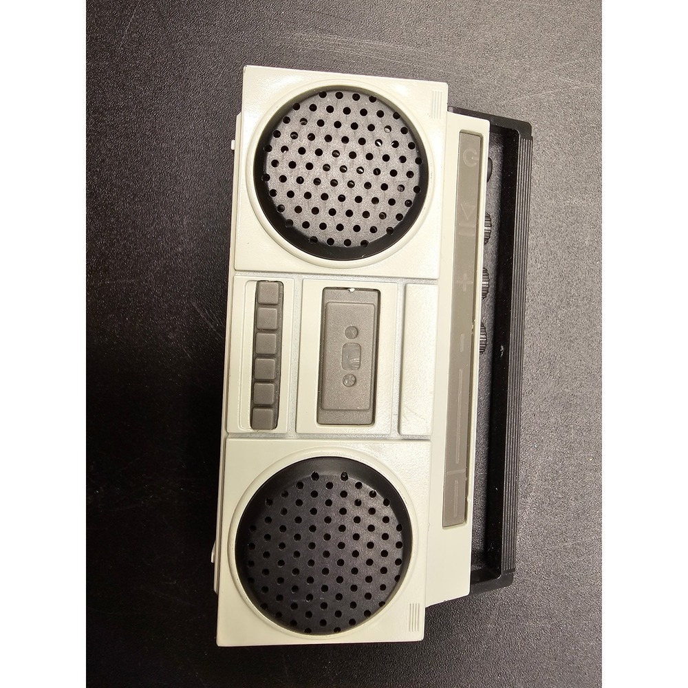 TOYI Retro Boombox Bluetooth Speaker Grey Vintage Cassette Player Style 05239549